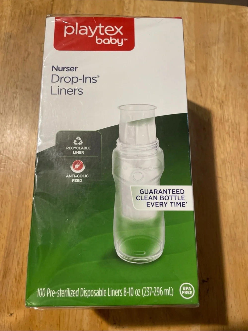 New Playtex Baby Drop-Ins Liners 8-10 oz 100 liners